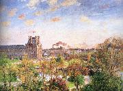 Camille Pissarro Spring garden under the sun oil painting reproduction